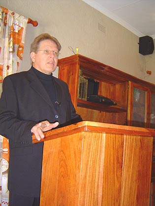 Jan van Rooyen teaching Kingdom Business Principles in Polokwane