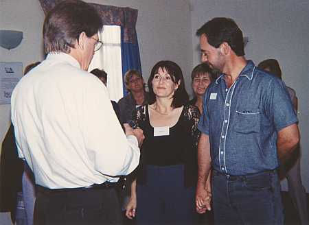 Jan van Rooyen ministering to a Husband and Wife