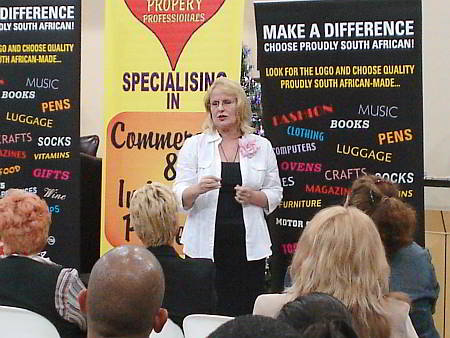 Annika speaking at a Business Forum in Boksburg