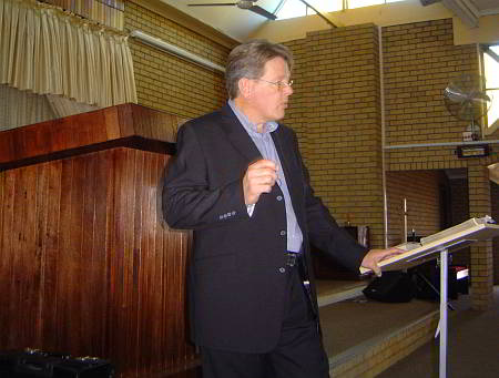 Jan van Rooyen emphasizing a Principle from the Word of God